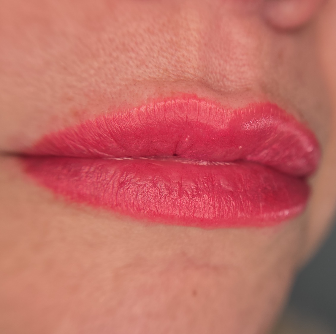 Lip coloring result