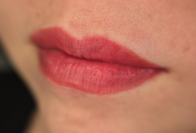 Lip coloring permanent makeup result